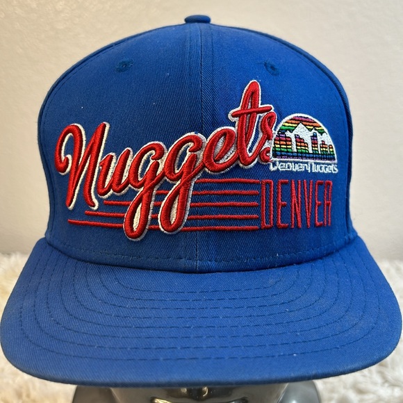 New Era Denver Nuggets Vintage Logo, NBA Hardwood Classics Adjustable Snapback - Picture 2 of 11